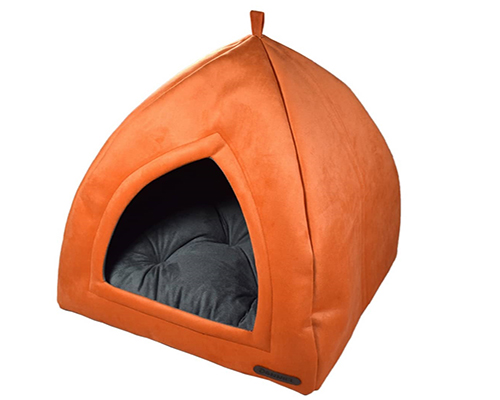 Pyramid Pet Hut with Removable Cushion