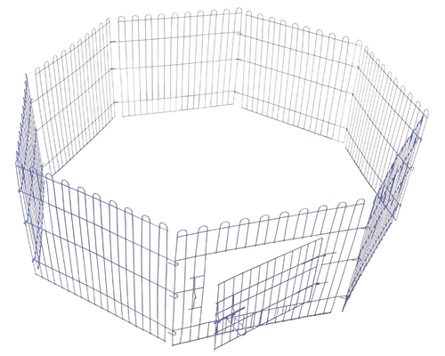 Octagonal Pet Playpen (Blue)