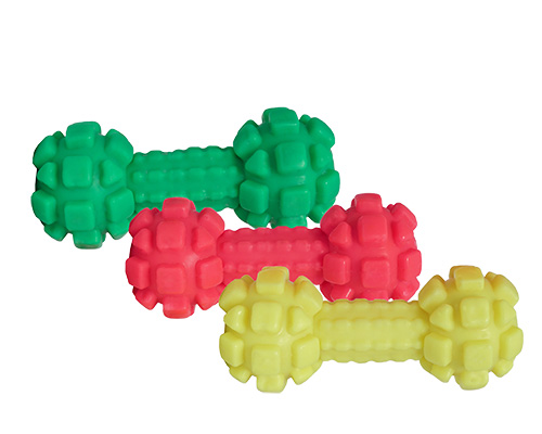 Space Dumbbell Shape Rubber Chew Toy