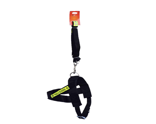 Police Dog Shoulder Harness with Luminous Label (Large)