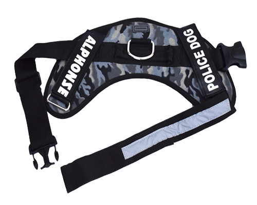 Police Dog Harness with Reflective Strap (XLarge)