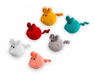 Knitted Mouse Doll Toy