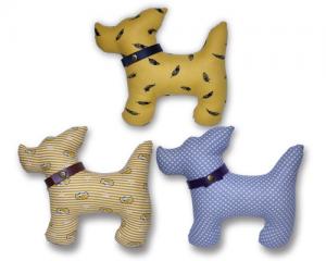 Stuffed Fabric Puppy Shape Chew Toy