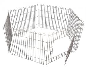 Octagonal Pet Playpen (Black)