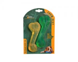 Rubber Chew Bones Toy Pack (2 Pack)