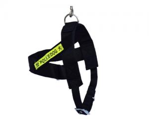 Police Dog Shoulder Harness with Luminous Label (Medium)