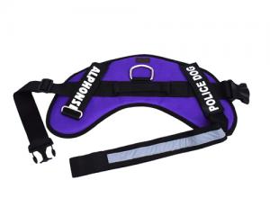 Police Dog Harness with Reflective Strap (Large)